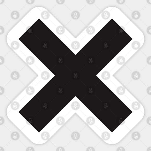 X Sticker by javva